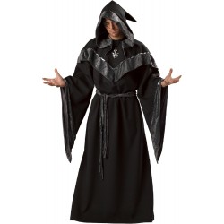 Fantasia Masculina Feiticeiro Medieval Adulto Halloween Carnaval