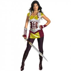 Fantasia Feminina Luxo Sif Thor Halloween Carnaval