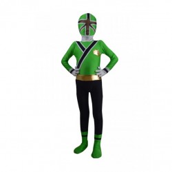 Fantasia Infantil Power Rangers Verde Meninos Festa Halloween