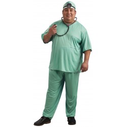 Fantasia Masculina Doutor Plus Size Festa Halloween Carnaval